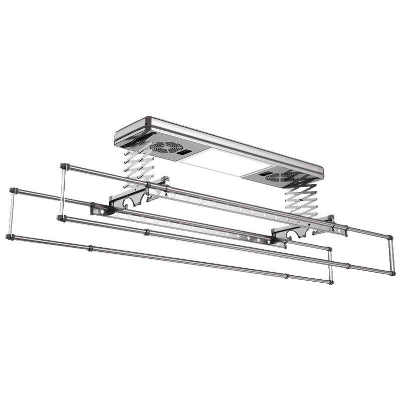 晾霸 LB01智能晾衣机 阳台伸缩晒衣架自动升降无线遥控LED平板灯照明电动晾衣架