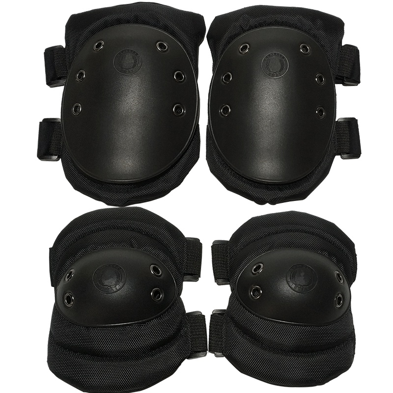 丛林狐 护膝护肘4件套 军迷变形金刚护具套装 CS特警执勤装备安全防护战术运动