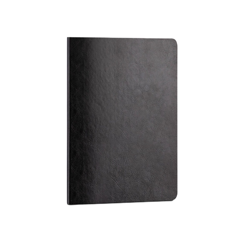 得力(deli) 25K80张商务经典皮面本办公用品 软面贴芯会议记事本