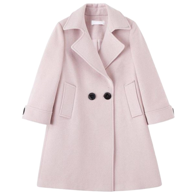 【专柜同款】7M莫丽菲尔韩版中长款宽松显瘦双排扣羊毛呢大衣外套女70011076