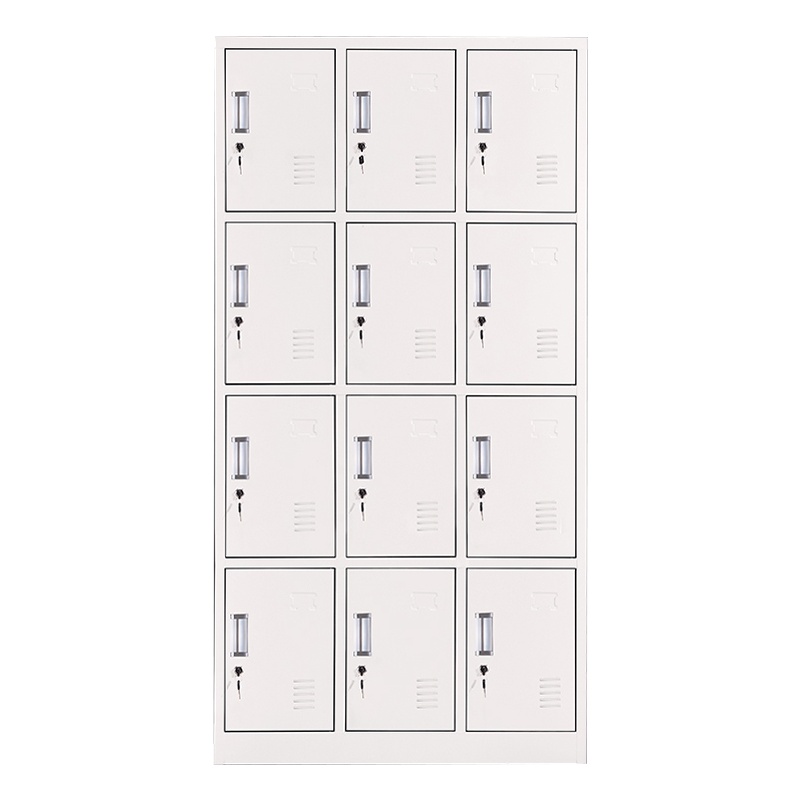 铭威盾钢制办公文件柜铁皮柜矮柜资料密码带锁凭证档案员工储物更衣柜子十二门更衣柜