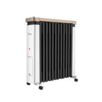 美的(Midea) 取暖器油汀 NY2212-18EW 12片2200W 大面积散热 倾倒自动断电 家用电暖炉暖气机