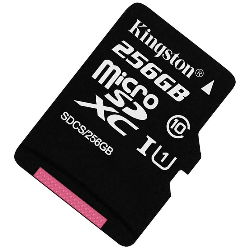 金士顿(Kingston)256GB 新款TF卡 读80MB/s CLASS 10高速手机内存存储卡256g手机sd卡