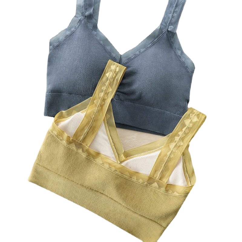 俞兆林春夏无尺码莫代尔无钢圈文胸女桑蚕丝性感美背背心式运动内衣胸罩