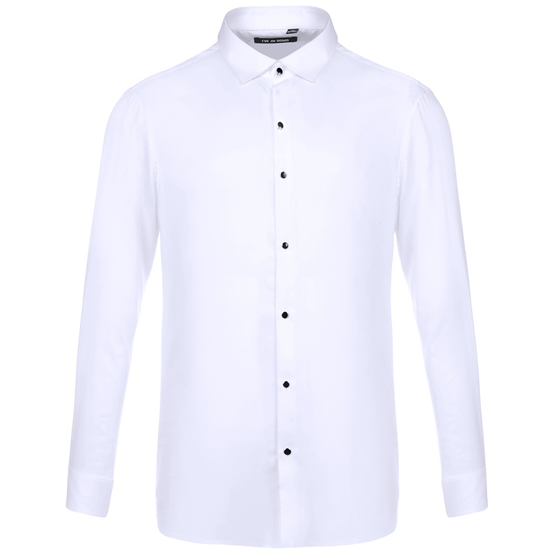 依文秋季白衬衫男长袖商务男士衬衣职业寸衫衬衫衬衣正装EC770191