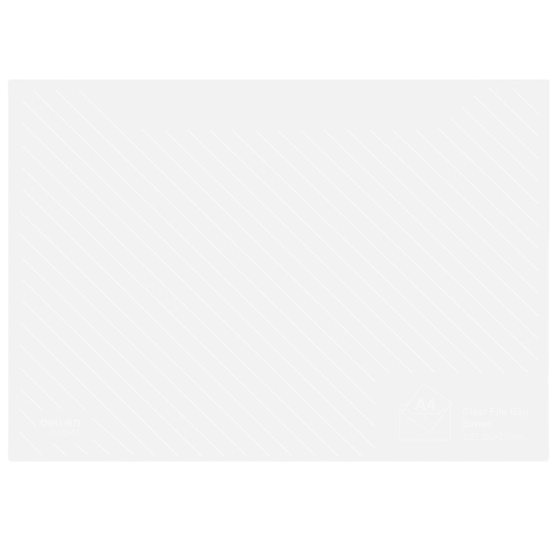 得力5501文件袋(透明)(只) 5只装 jm