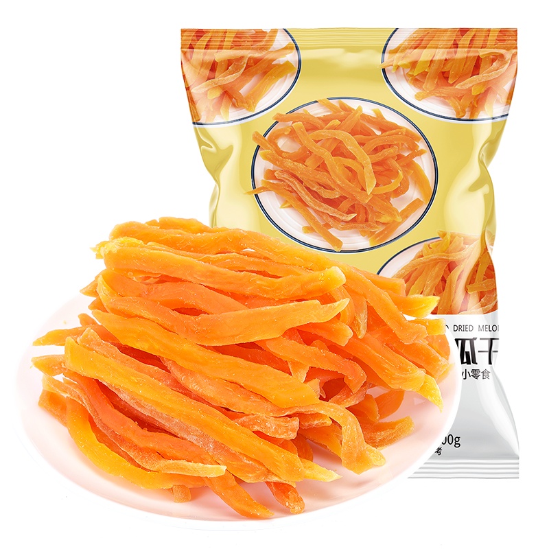 [99元任选12件]比比赞红心地瓜干薯条干软糯红番薯条农家自制休闲健康零食小吃 500g