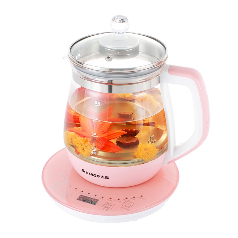 志高（CHIGO）养生壶1.8L ZY-YS701多功能电热水壶高硼硅玻璃壶触屏式煎药壶花茶器煲茶壶烧水壶