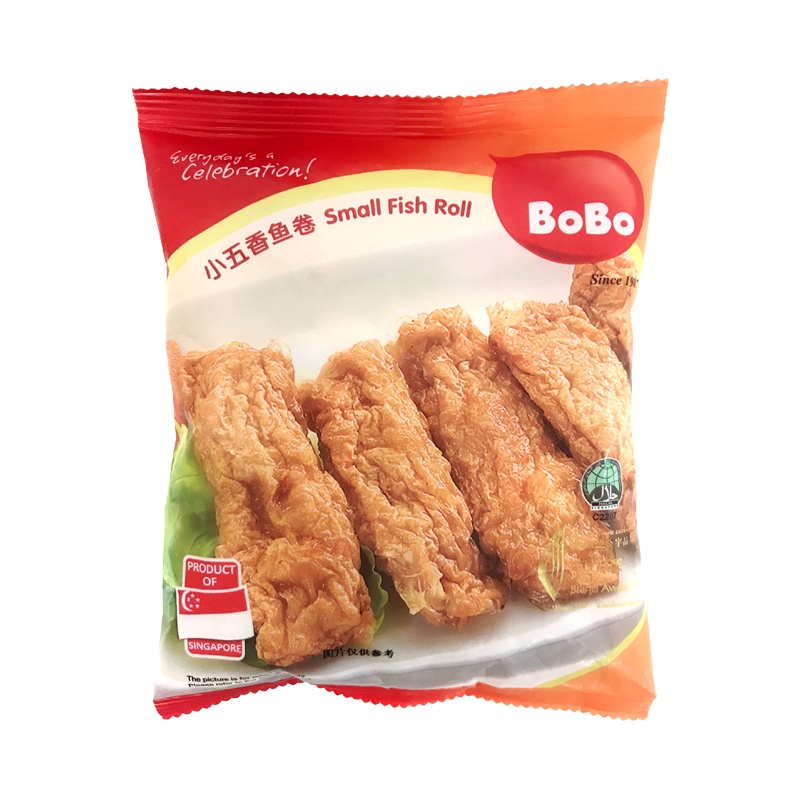 波波小五香鱼卷 鱼糜69% 蔬菜鱼丸类丸子火锅食材烧烤煮汤麻辣烫关东煮 160g/包