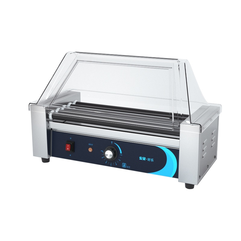 东贝烤肠机商用全自动香肠机 HD-5P热狗机迷你小型台湾小吃5管火腿肠机铁氟龙款