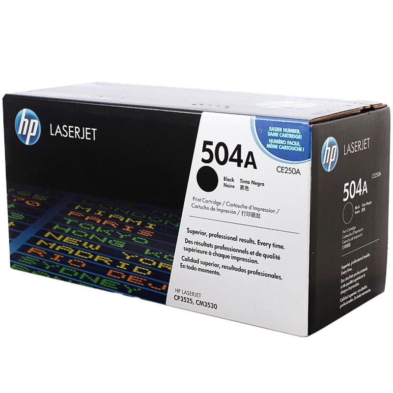 惠普(HP)CE250A 504A 黑色硒鼓 适用打印机 CP3525/3525n/3525dn 系列