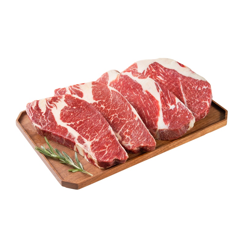 赞正谷饲原切牛排安格斯未腌制保乐肩套餐1080g牛扒袋装(保乐肩180g*6)(新)