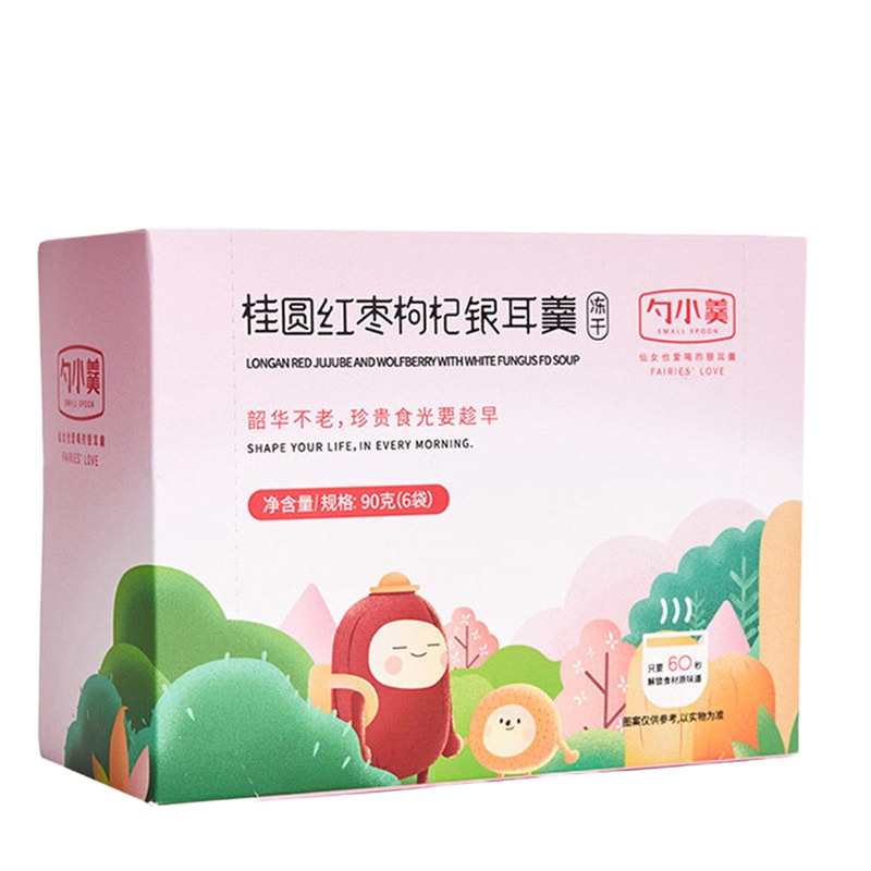 古龙勺小羹冻干桂圆红枣枸杞银耳羹90g/盒(共6袋)