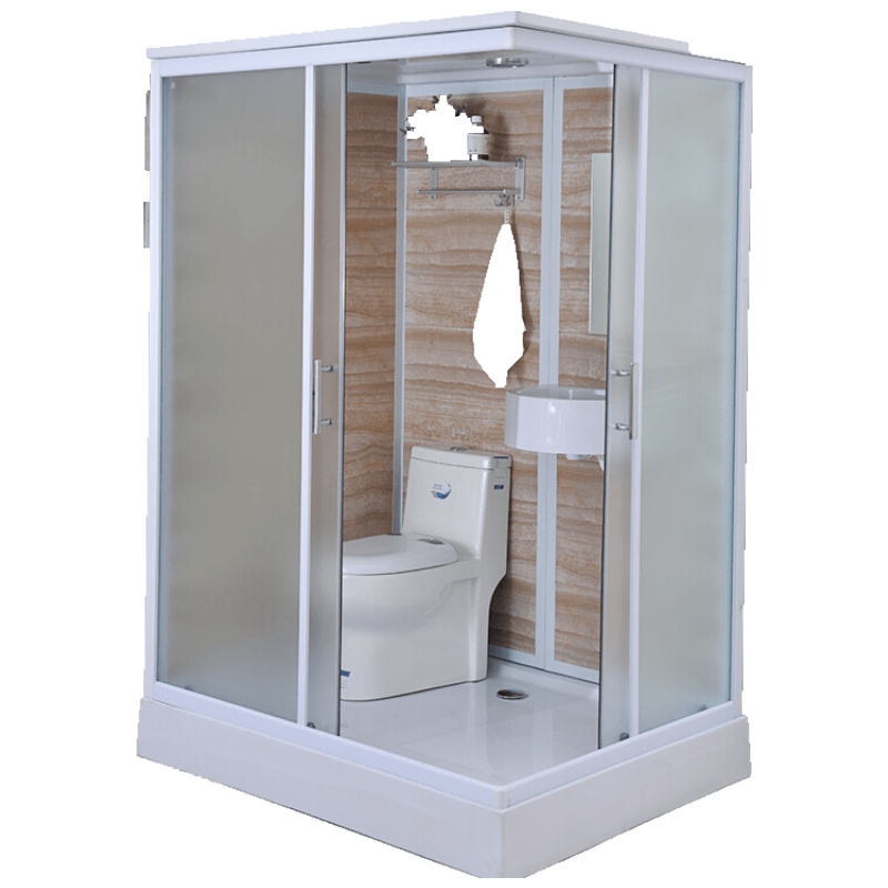 整体淋浴房带马桶一体式淋浴房整体卫生间含马桶洗脸盆 1.7*1.2正开含马桶款 不含蒸汽安心抵