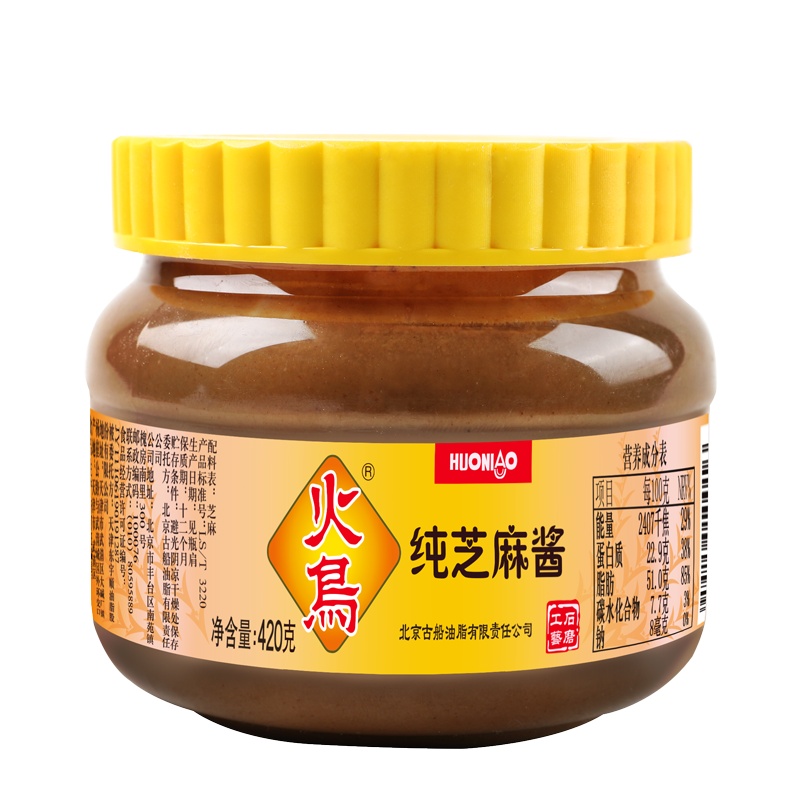 火鸟纯芝麻酱420g