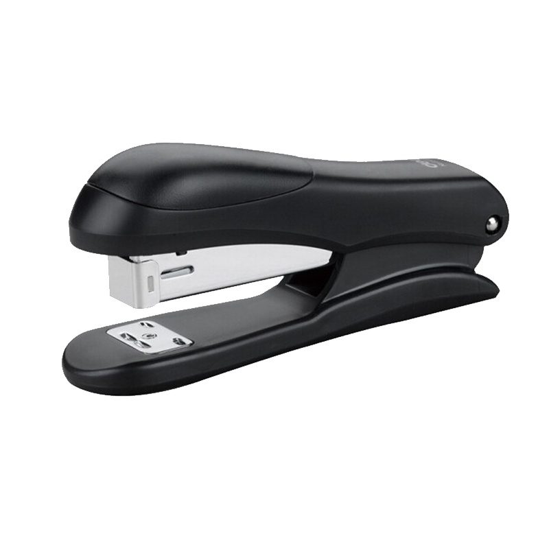 得力 (deli) 0308订书机 中号学生钉书机钉12#标准订书器 办公文化用品 黑、蓝、白 2个装