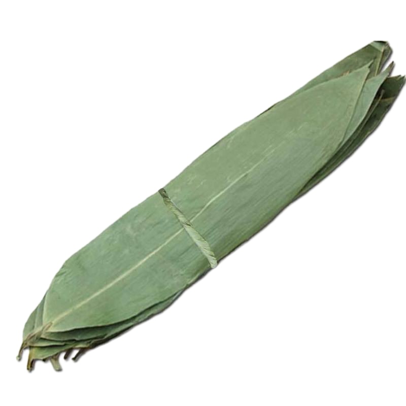 粽子叶新鲜粽叶真空竹叶天然大粽叶包粽子叶粽叶子干粽叶箬叶 干粽叶[宽7-9cm] 100片[送绳][买二送一]