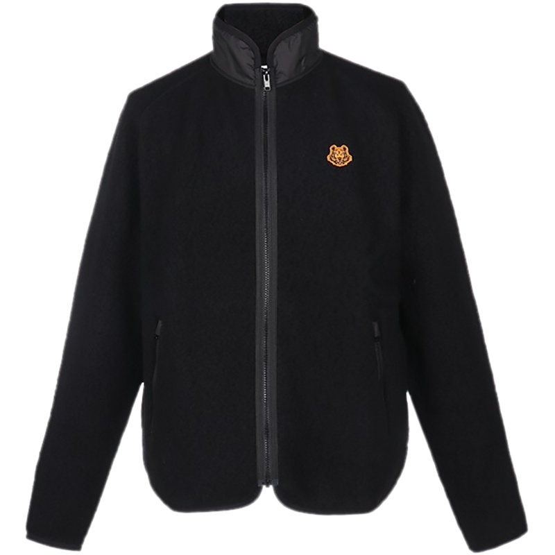 KENZO 高田贤三 男士 羊毛/聚酯纤维摇粒绒拉链上衣外套 FA6 5BL760 4ML