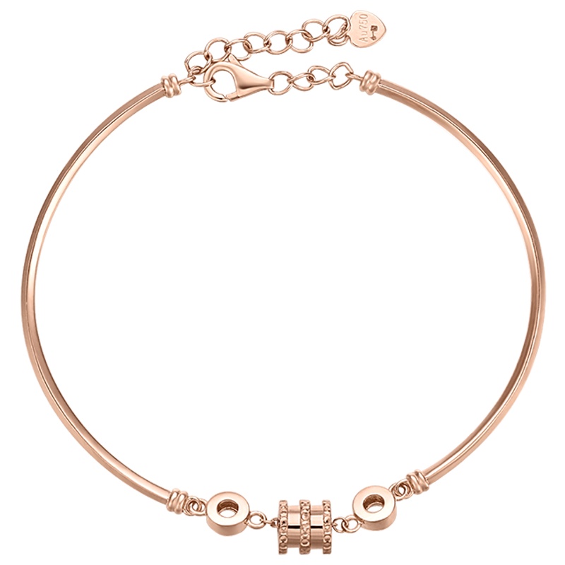 金一国囍18K玫瑰金圆梦小蛮腰B款女士K金手链 （定价）CED002