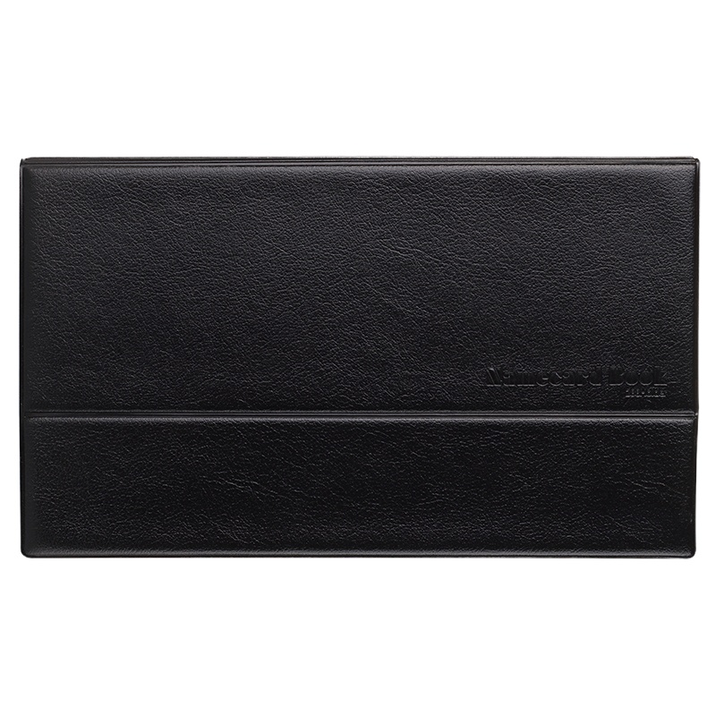 齐心(Comix) NC288 名片册硬皮摊开式名片册 288枚 黑色