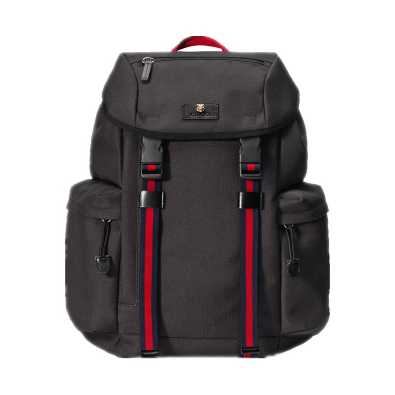 【畅享】GUCCI 古驰 黑色帆布男士背包双肩包 429037-K1N1X-1072