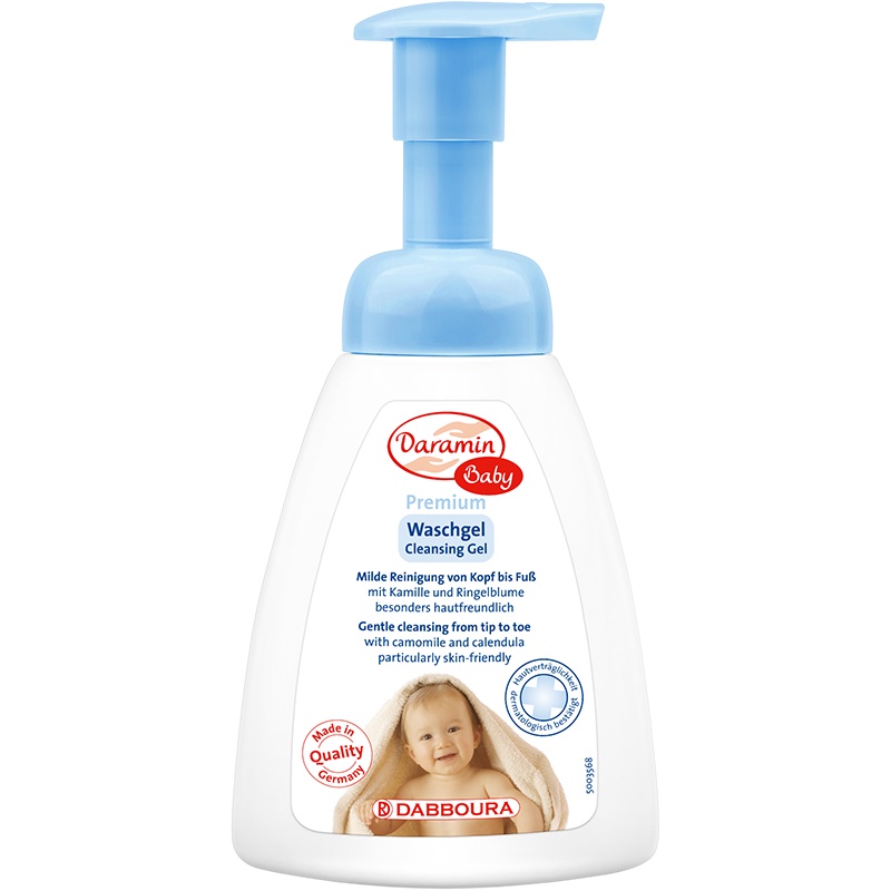 德国进口 达罗咪婴儿洗发沐浴二合一0-3岁250ml金盏花弱酸性婴幼儿沐浴露宝宝洗发水