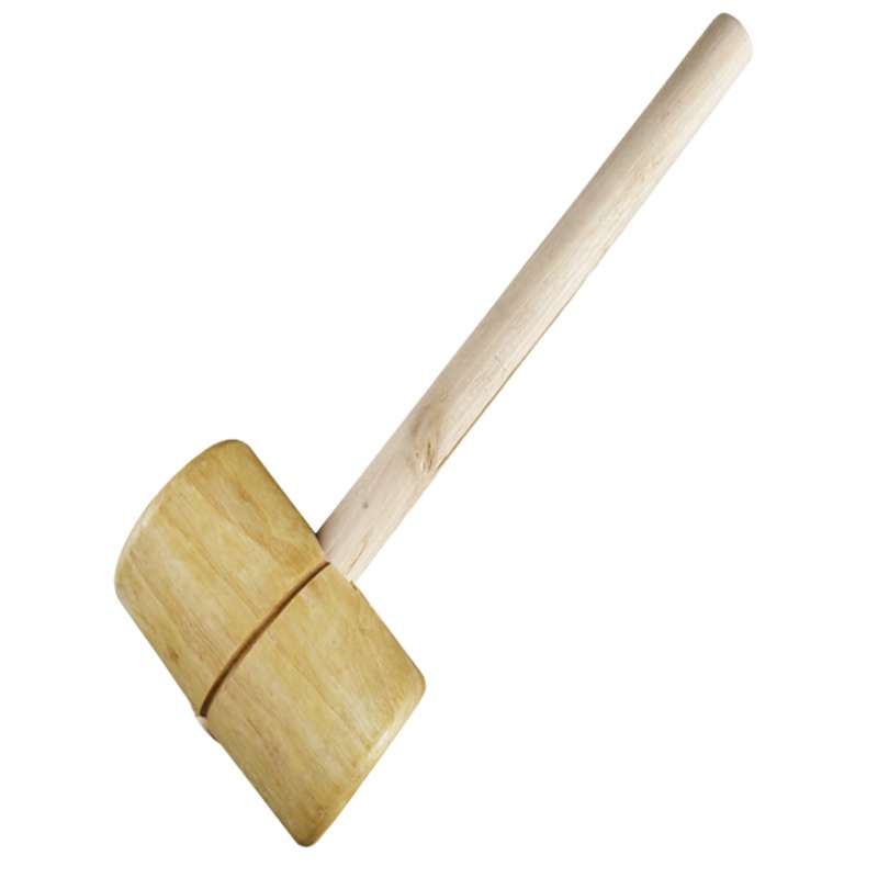 AT 木锤小木锤圆头木锤手工木头锤木榔头木工实木木槌家用敲击工具 9分