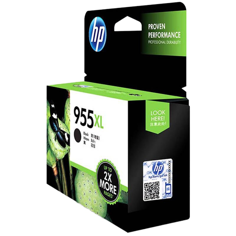 惠普（HP）L0S72AA 955XL 高容量 黑色墨盒 (适用HP 8210 8710 8720 8730)