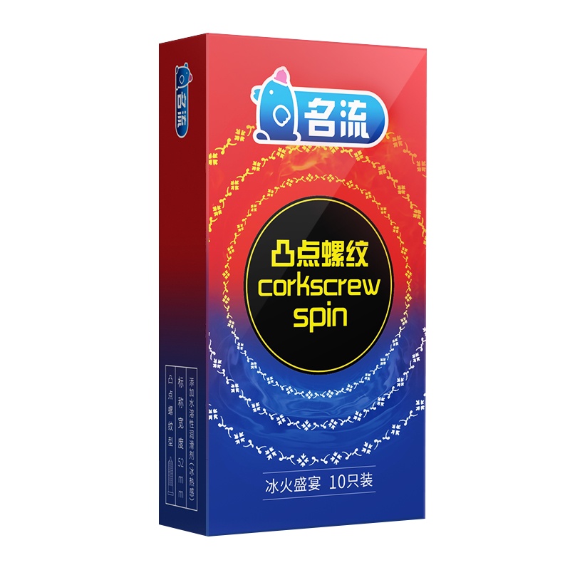 名流避孕套冰火两重天大颗粒多重冰火[34只]安全套带刺狼牙男g点正品旗舰店