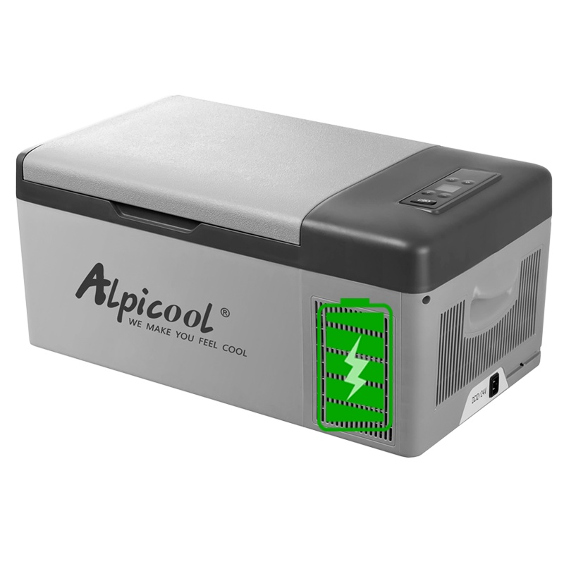 冰虎(Alpicool)车载冰箱压缩机制冷15升车家两用锂电池续航 12v户外冷冻或冷藏 冷柜制冰货车汽车宿舍迷你小冰箱