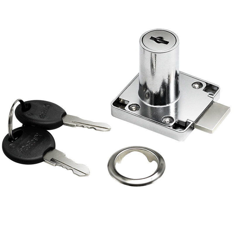 海斯迪克 gnjz-128 抽屉锁 平头抽屉锁加厚门柜锁 办公桌家具抽屉锁 方舌抽屉锁