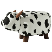 林氏木业儿童凳子创意卡通可爱小板凳家用实木脚换鞋小凳子LS084