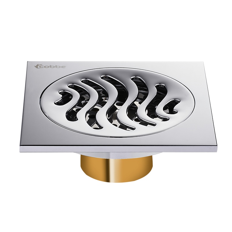 卡贝洗衣机地漏盖浴室防虫不锈钢方形盖板卫生间全铜下水道防臭器