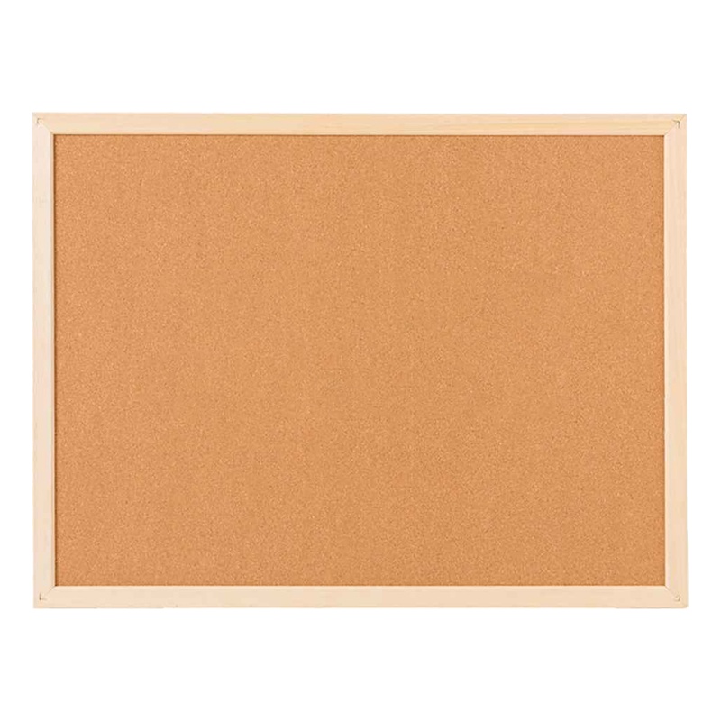 齐富(QIFU)白木框软图钉板60*90cm 告示留言板 包布图钉挂板 加厚松木框软木板软 照片板宣传栏 白板