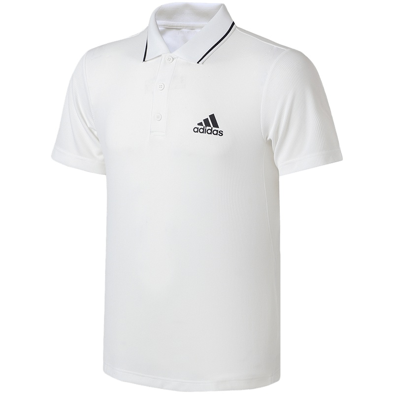 【自营】adidas阿迪达斯男子短袖POLO衫网球休闲运动服CE1418 L CD7474白色