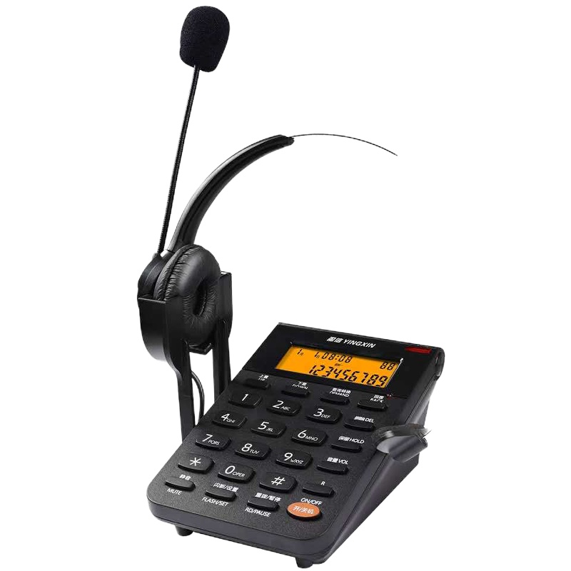 盈信288话务员电话机头戴式录音电话耳机客服耳麦外呼座机电销盈信