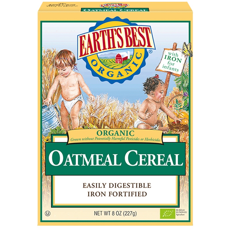 Earth's Best爱思贝婴儿高铁燕麦米粉糊内袋版227g