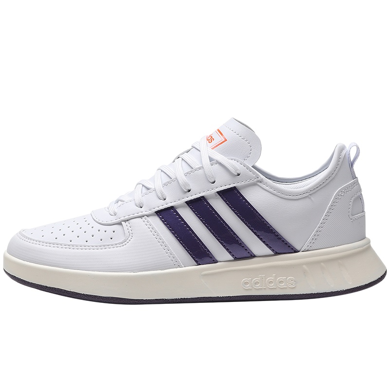 阿迪达斯女鞋板鞋COURT80S网球文化小白休闲运动鞋EG8266