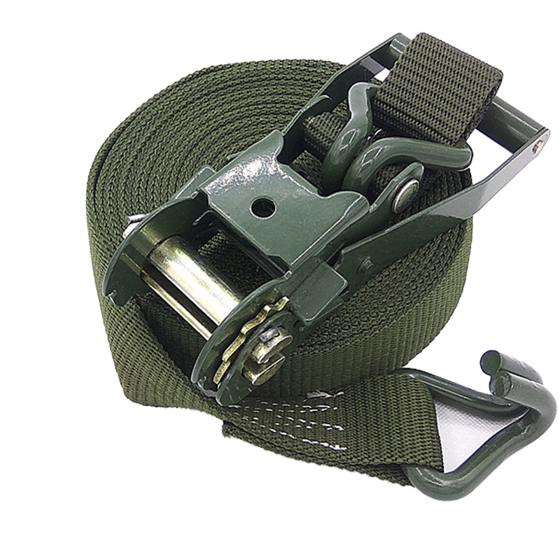 军绿色货物捆绑收紧器 宽5CM 15米