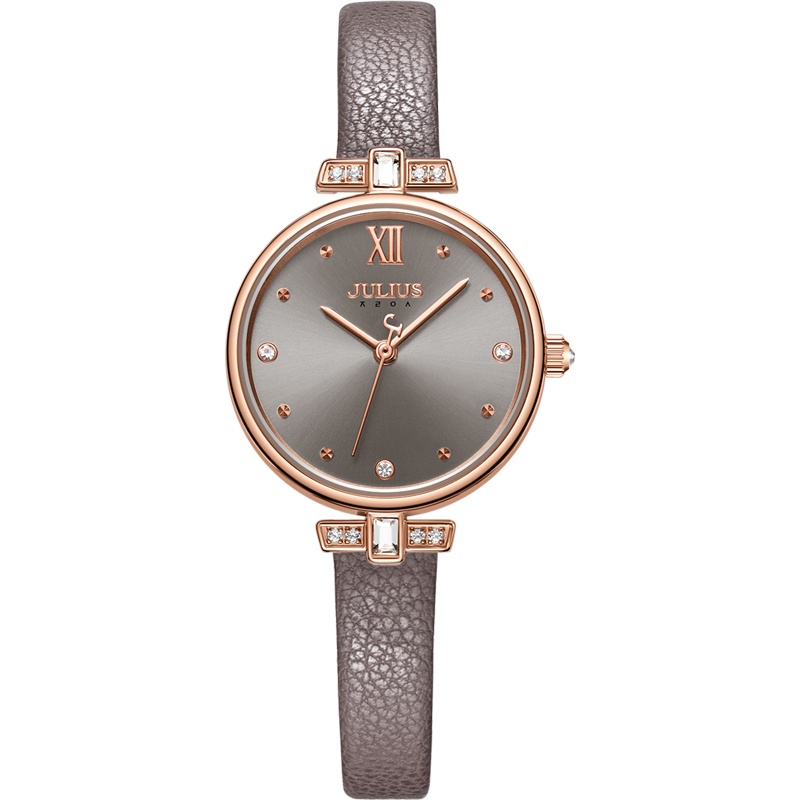 聚利时韩风冬季新款锆石镶嵌防水石英皮带ins风学生女表JA-1204