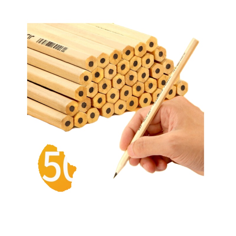 华杰WR6052桶装原木铅笔2B（50支/筒）