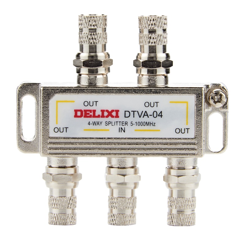 德力西(DELIXI) DTVA-04 电视分配器一分四电视信号分支器 (单位:个)