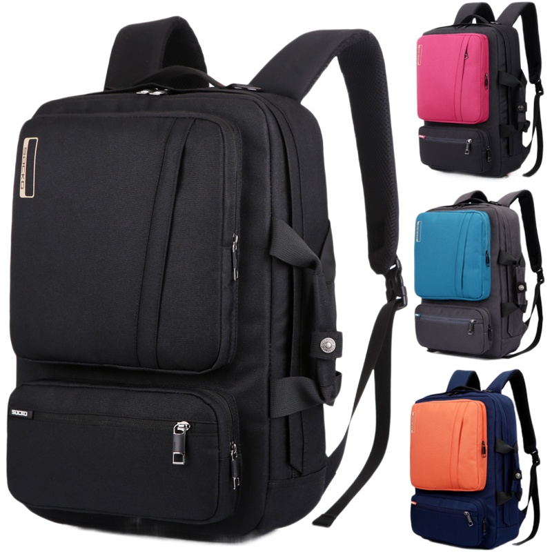 圣兰戈(SOCKO)双肩电脑包15.6寸17.3适用联想拯救者Y7000戴尔华硕惠普暗影精灵6手提单肩休闲笔记本背包男