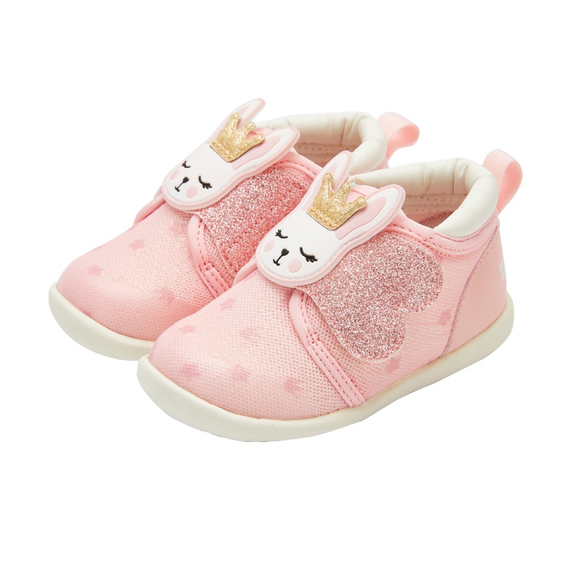 卡特兔婴儿鞋春新款女宝宝学步鞋软底公主鞋可爱童鞋 1-2岁宝宝鞋