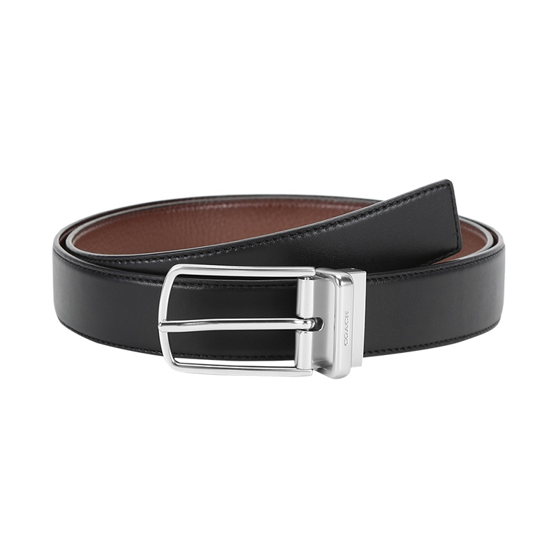 [品牌直供] COACH 蔻驰 男士专柜款皮革针扣式双面皮带腰带91311