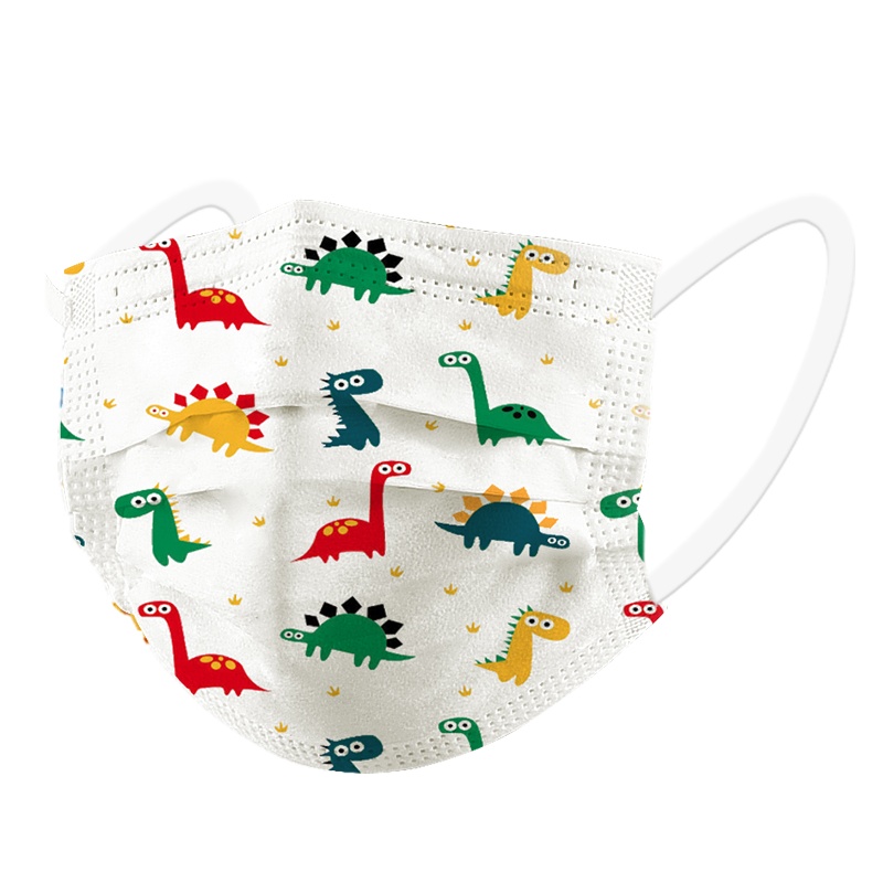儿童医用外科一次性口罩医疗专用男女孩独立包装可爱 0-3岁 恐龙100只盒装