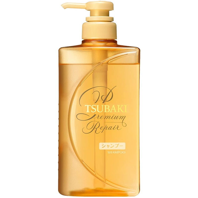 资生堂(Shiseido)旗下 TSUBAKI 丝蓓绮 滢艳焕活 优质修复洗发水 490ml 金色