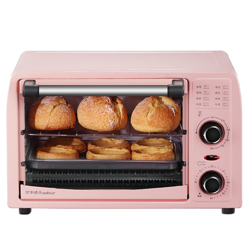 荣事达(Royalstar)电烤箱RK-15C家用烘焙小型烤箱多功能机械式电烤箱蛋糕15L升小容量