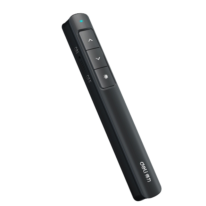 得力2808 红光30m 激光投影笔 教师专用PPT课件翻页笔 无线演示器 黑色 单个装