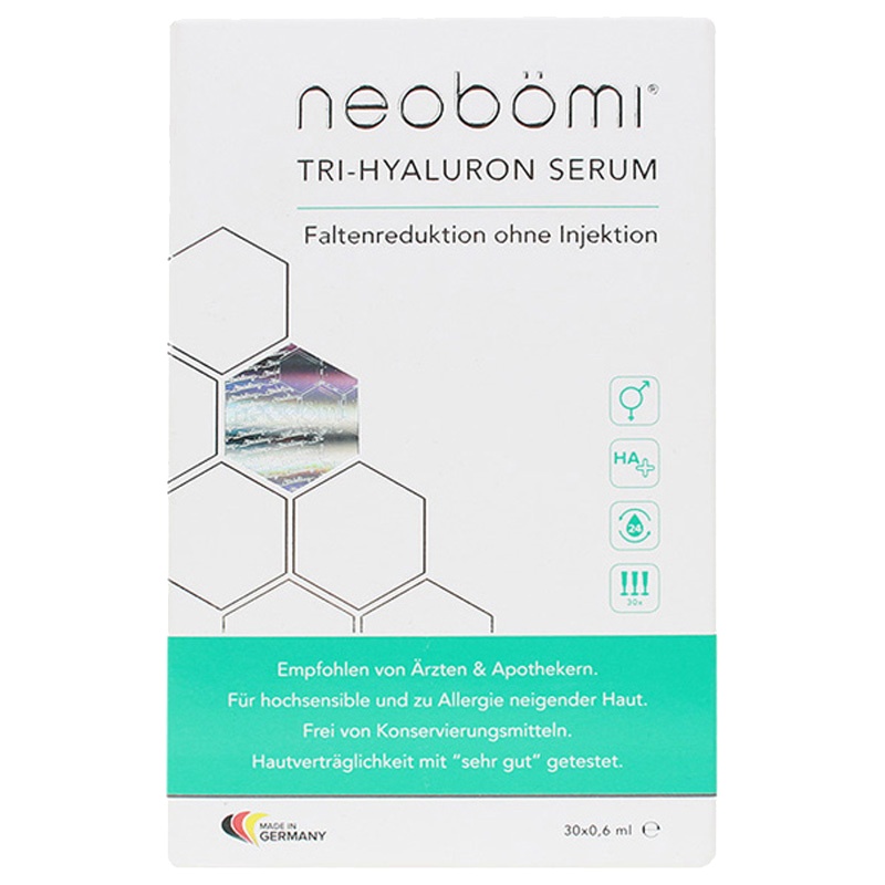 【德国进口】neobomi凝美玻尿酸原液精华小安瓶30支装 18ml 精华液 补水嫩白去斑滋润 保湿;滋润营养